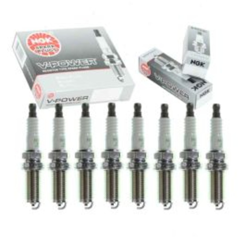 8 pc NGK V-Power 6376 LFR5A-11 Spark Plugs