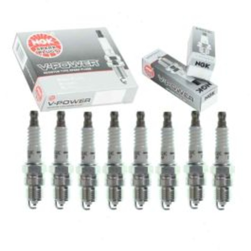 8 pc NGK V-Power Spark Plugs for 1986 GMC Caballero 5.0L V8