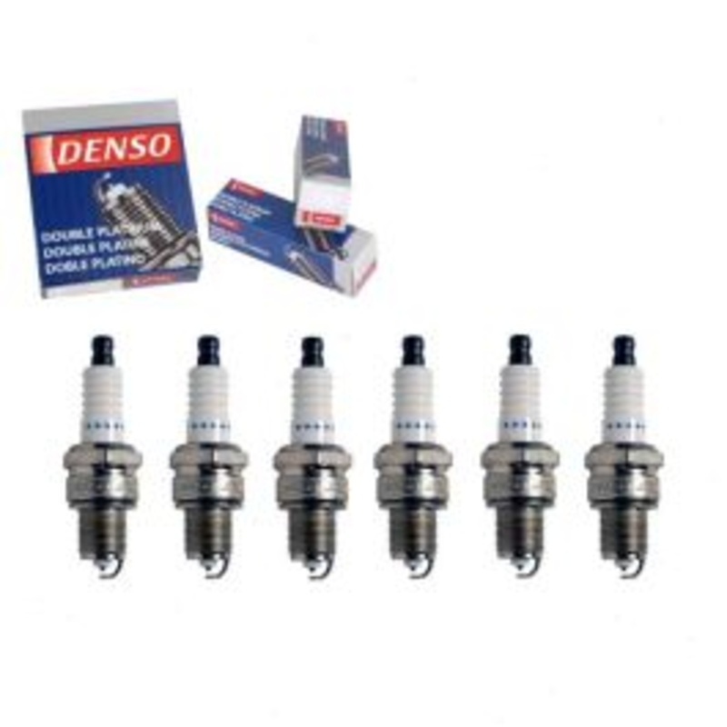 6 pc DENSO Double Platinum Spark Plugs for 1961-1967 Dodge D300 Series 3.7L L6