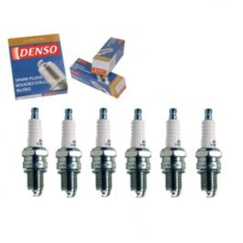6 pc DENSO Standard U-Groove Spark Plugs for 1971-1976 BMW 3.0Si 3.0L L6