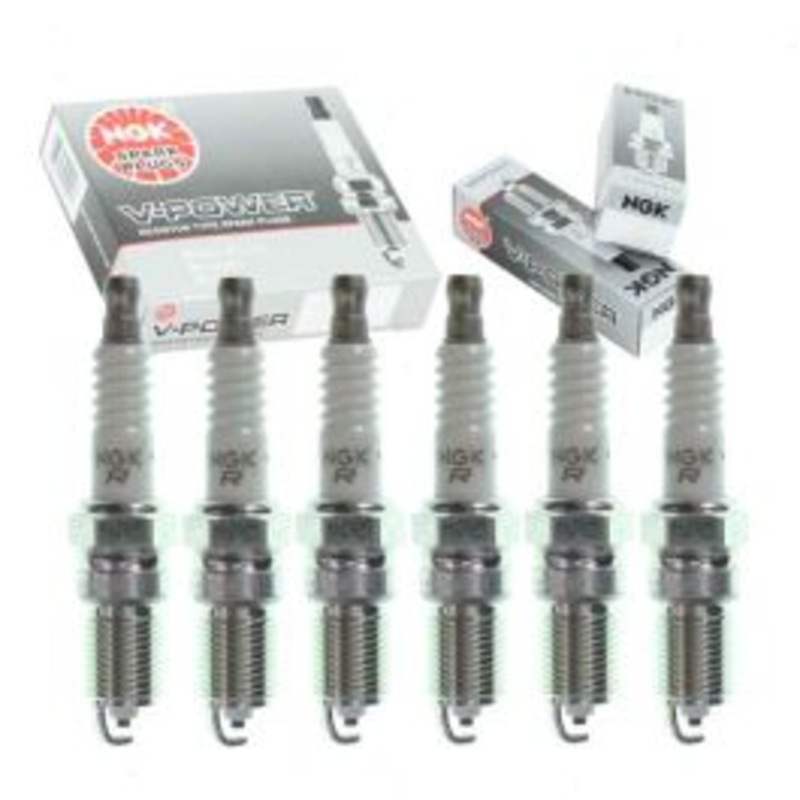 6 pc NGK V-Power Spark Plugs for 1989-1991 Oldsmobile Cutlass Calais 3.3L V6