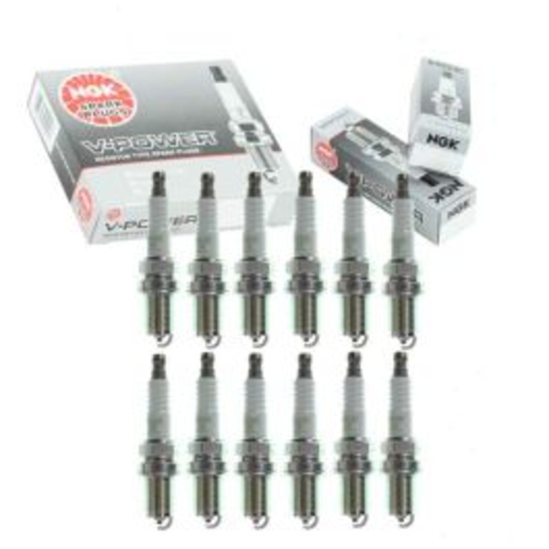 12 pc NGK V-Power Spark Plugs for 1998-2001 BMW 750iL 5.4L V12