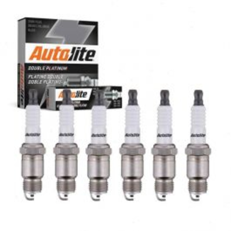6 pc Autolite Double Platinum Spark Plug for 1978 GMC C35 4.1L L6