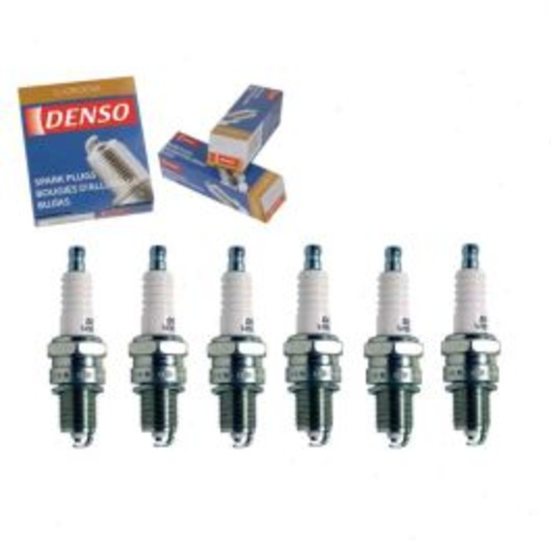 6 pc DENSO Standard U-Groove Spark Plugs for 1971 Jeep J-100 3.8L L6