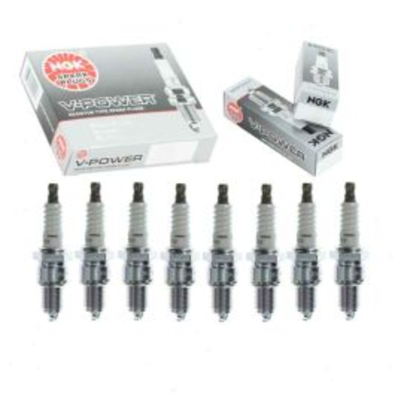 8 pc NGK V-Power Spark Plugs for 1968-1974 Cadillac Fleetwood 7.7L 8.2L V8