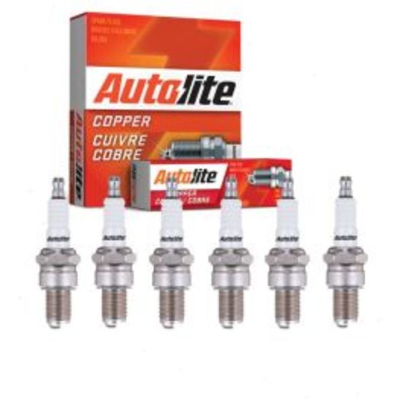 6 pc Autolite Copper Core Spark Plugs for 1963-1965 Chevrolet P10 Series 3.8L L6