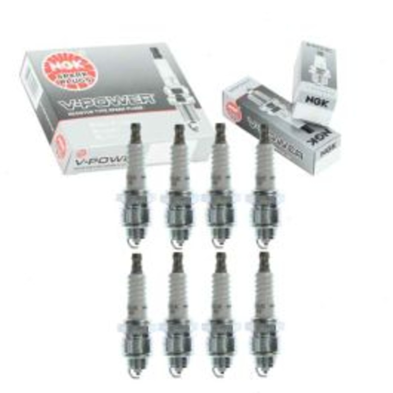 8 pc NGK V-Power Spark Plugs for 1975-1978 Dodge B300 6.6L 7.2L V8