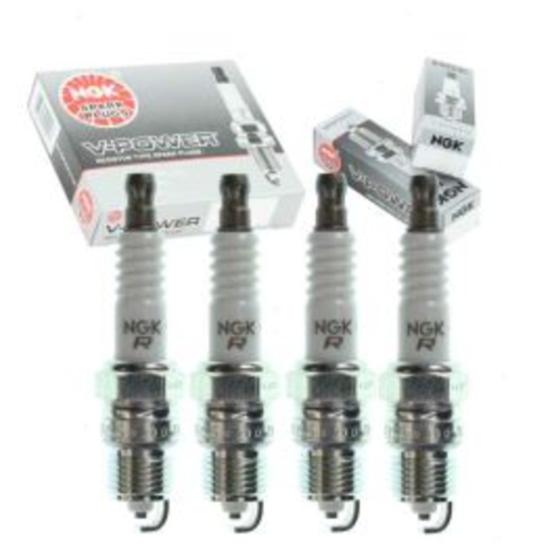 4 pc NGK V-Power Spark Plugs for 1975 Pontiac Astre 2.3L L4