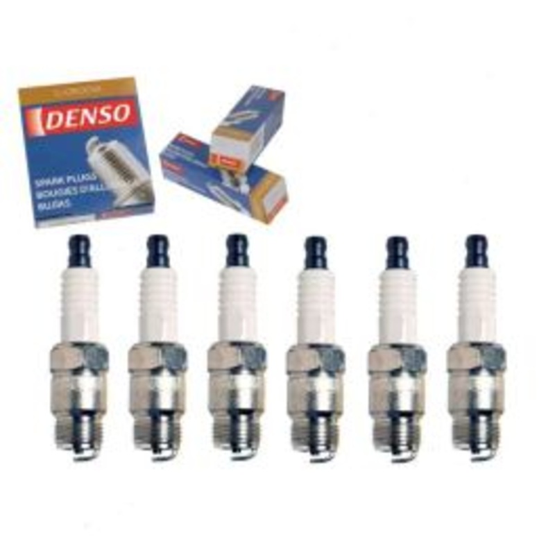 6 pc DENSO Standard U-Groove Spark Plugs for 1970-1975 GMC Jimmy 4.1L 4.8L L6