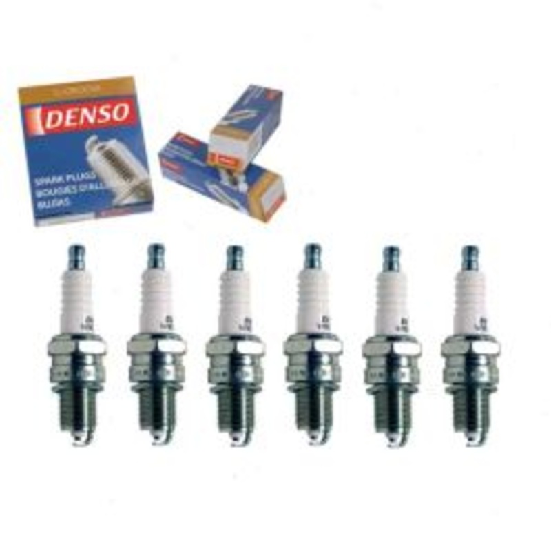 6 pc DENSO Standard U-Groove Spark Plugs for 1971-1974 Dodge B200 Van 3.7L L6