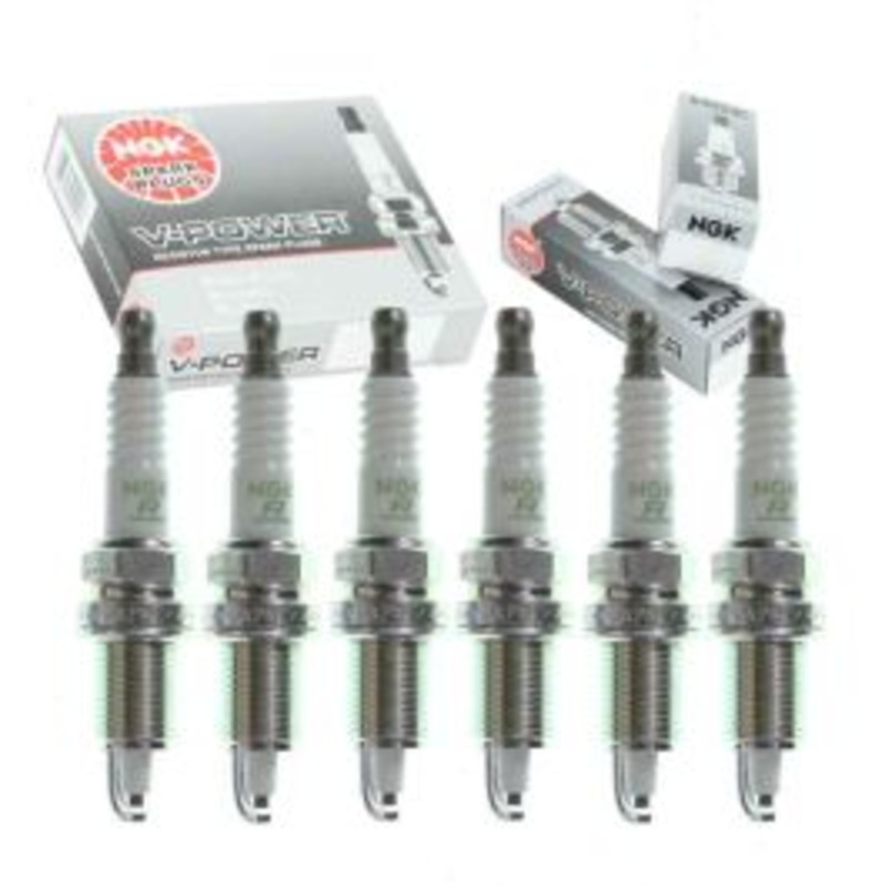 6 pc NGK V-Power Spark Plugs for 1984-1987 BMW 325e 2.7L L6