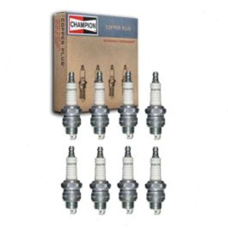 8 pc Champion Copper Plus Spark Plugs for 1971 International 1110 5.0L 6.4L V8