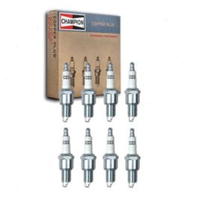 8 pc Champion Copper Plus Spark Plugs for 1975-1980 Dodge B100 5.2L 5.9L V8