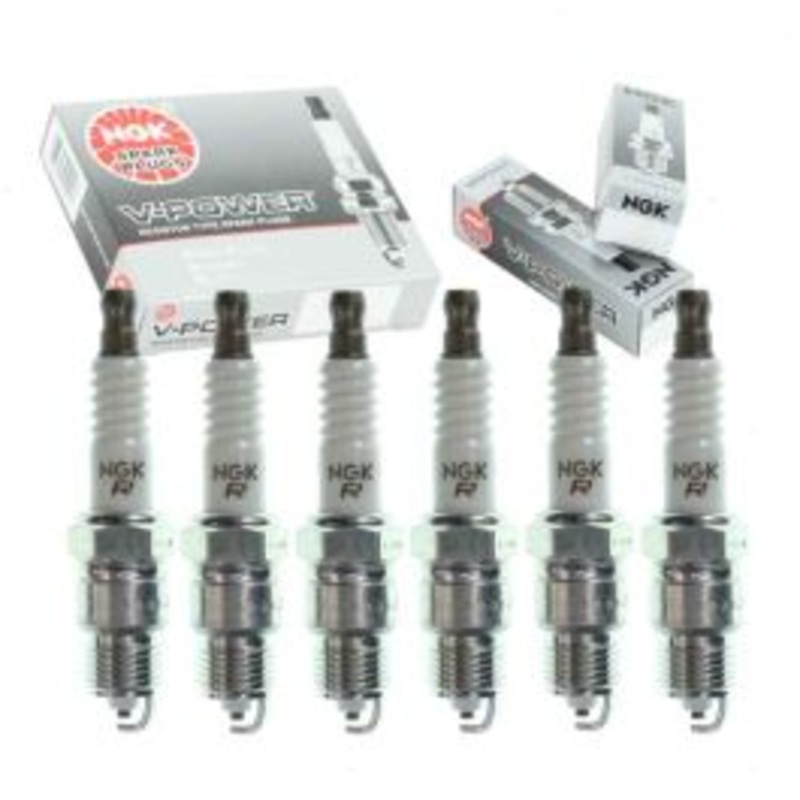 6 pc NGK V-Power Spark Plugs for 1981-1987 Dodge B150 3.7L L6