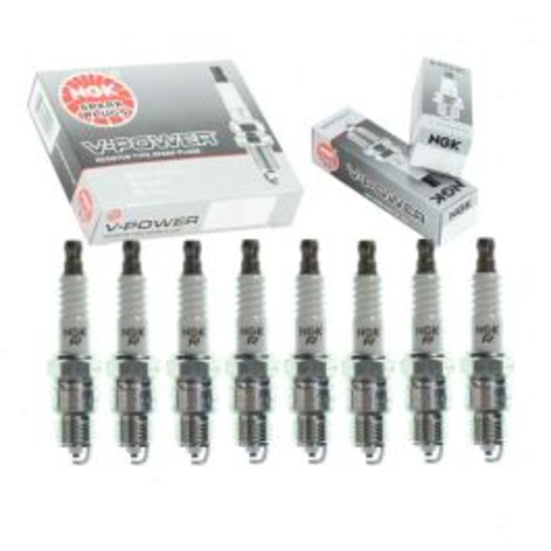 8 pc NGK V-Power Spark Plugs for 1971 Chevrolet C20 Pickup 5.0L 6.6L V8