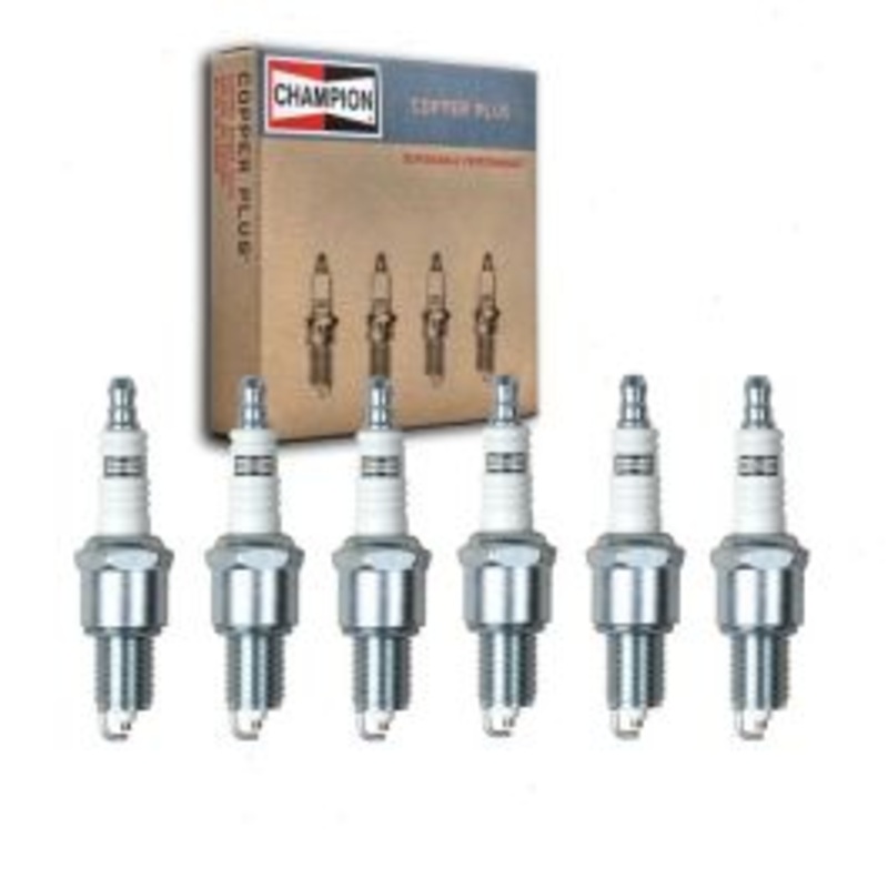 6 pc Champion Copper Plus Spark Plugs for 1967 Fargo D100 Panel Delivery 3.7L L6