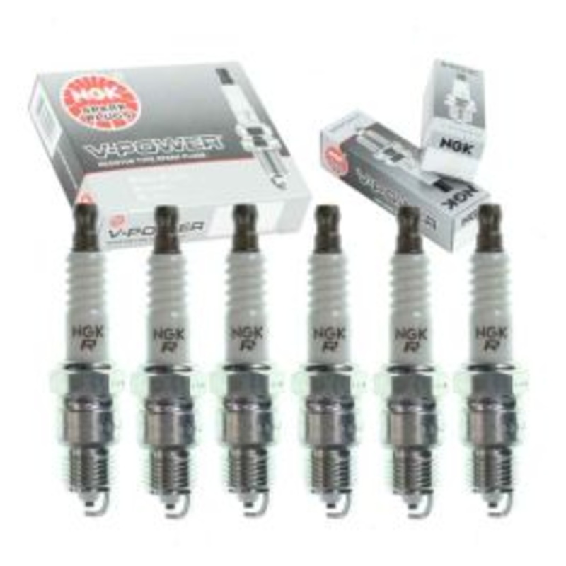 6 pc NGK V-Power Spark Plugs for 1976-1979 Chevrolet P30 4.1L L6