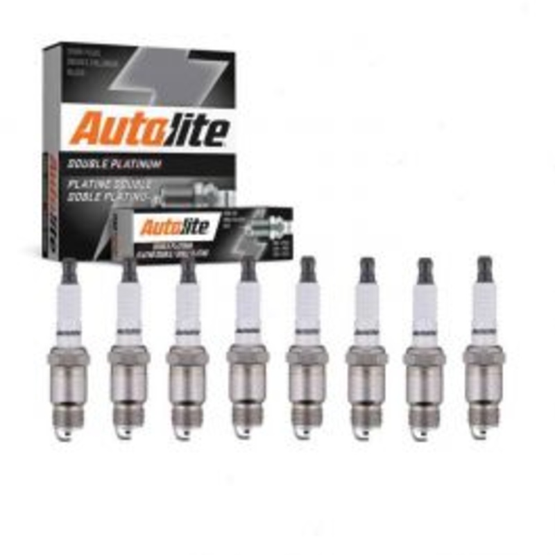 8 pc Autolite Double Platinum Spark Plug for 1986 Chevrolet Monte Carlo 5.0L