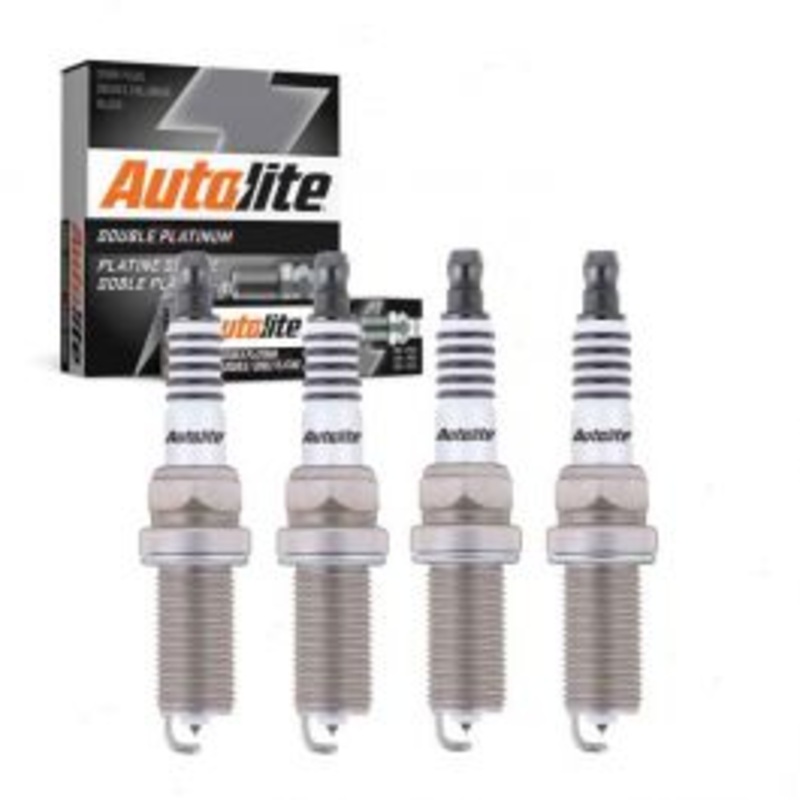 4 pc Autolite Double Platinum Spark Plug for 2016-2018 Audi TT Quattro 2.0L