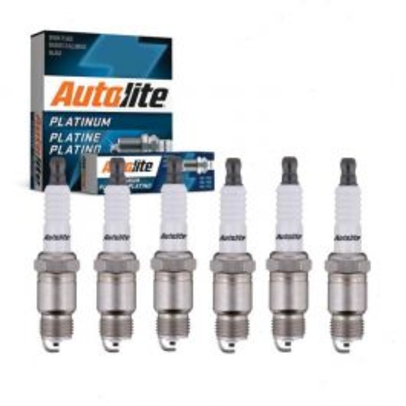 6 pc Autolite Platinum Spark Plug for 1977 Dodge W100 3.7L L6