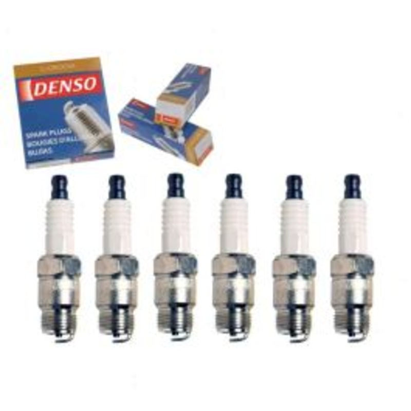 6 pc DENSO Standard U-Groove Spark Plugs for 1972-1975 GMC Sprint 4.1L L6