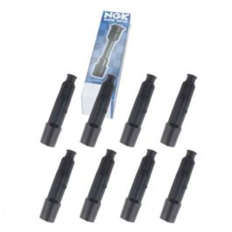 8 pc NGK Ignition Coil Boots for 1998-1999 Mercedes-Benz CL500 5.0L V8