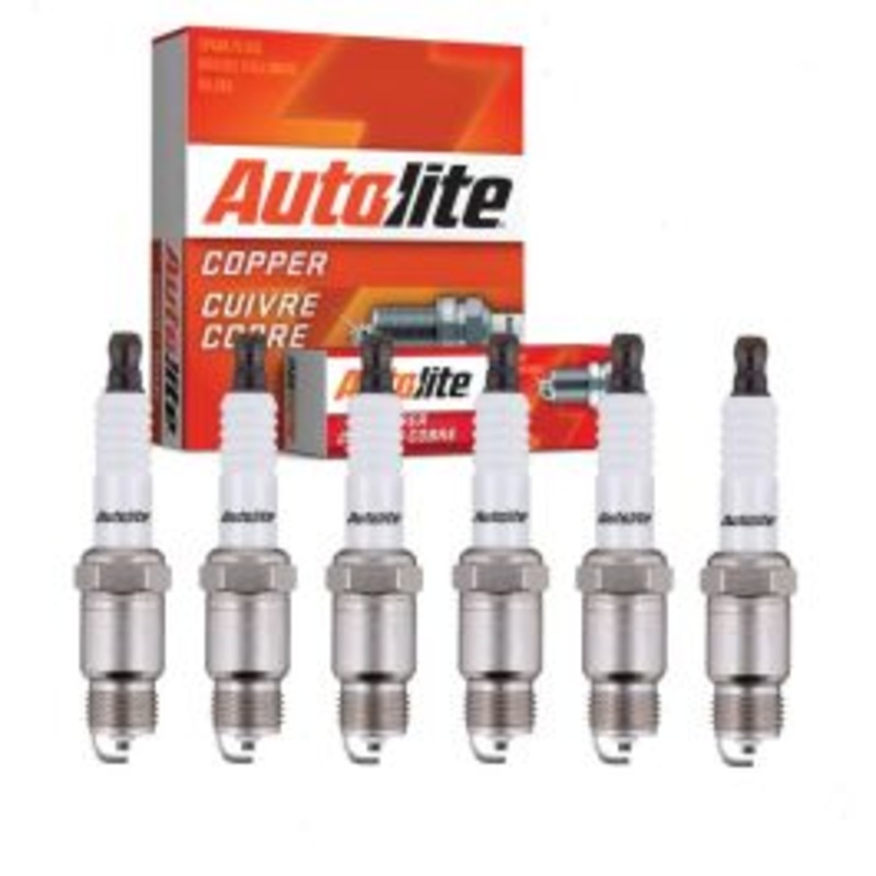 6 pc Autolite Copper Core Spark Plugs for 1970-1974 Checker A11E