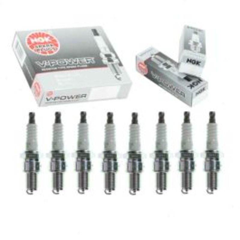 8 pc NGK V-Power 7548 BR9EYA Spark Plugs