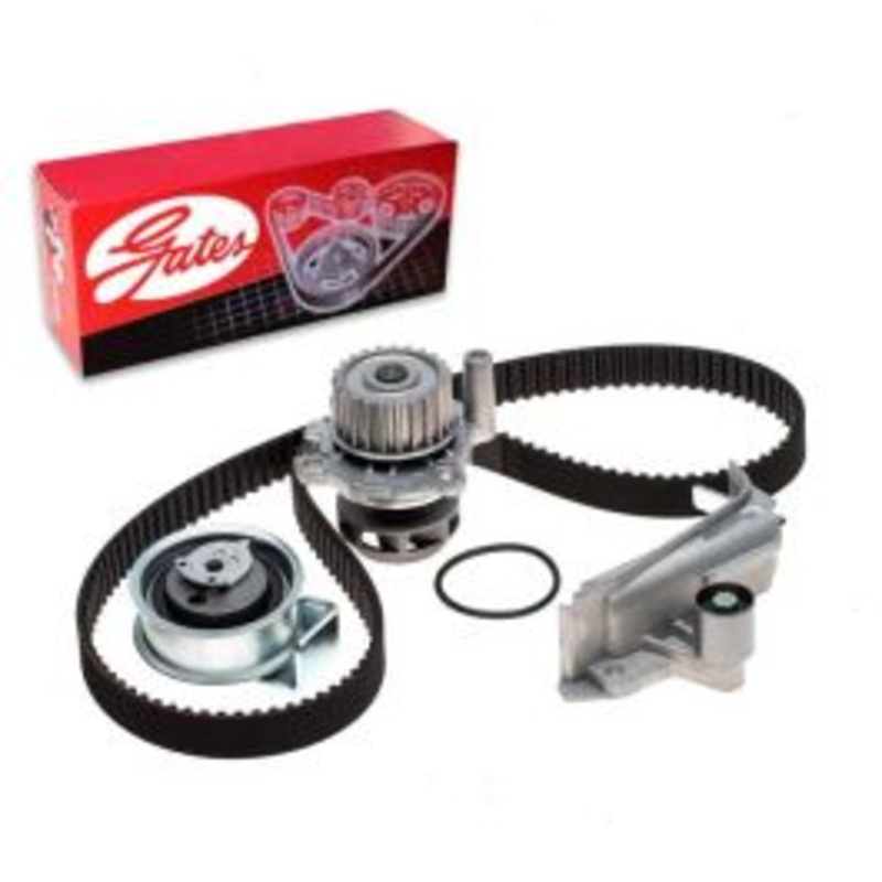 Gates PowerGrip Timing Belt Kit with Water Pump for 1999-2006 Audi A4 1.8L L4