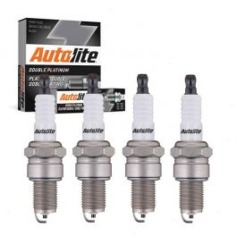 4 pc Autolite Double Platinum Spark Plug for 1985-1989 Honda Accord 2.0L L4