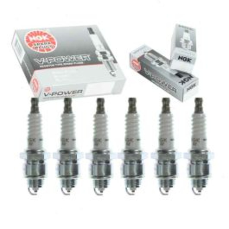 6 pc NGK V-Power Spark Plugs for 1968-1970 International MA1200 3.6L 3.9L L6