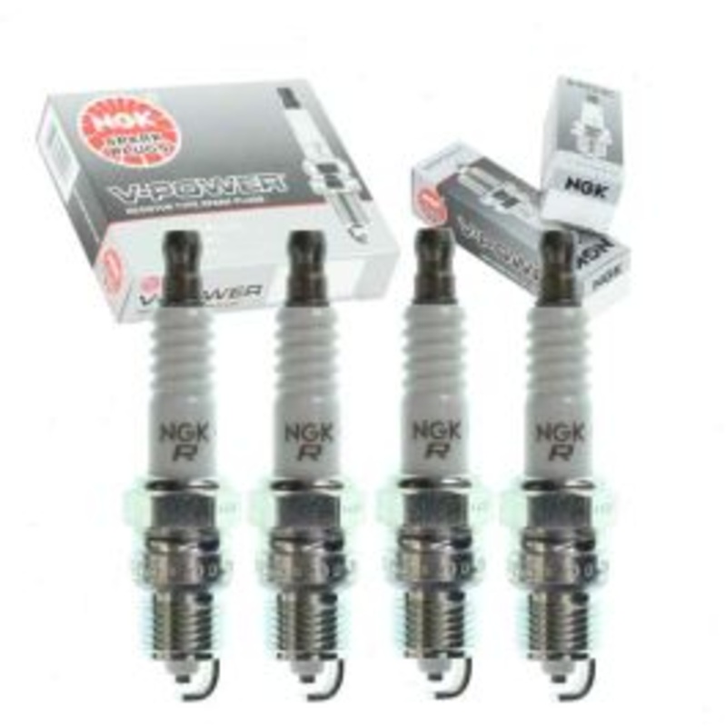 4 pc NGK V-Power Spark Plugs for 1988-1991 Oldsmobile Cutlass Calais 2.5L L4