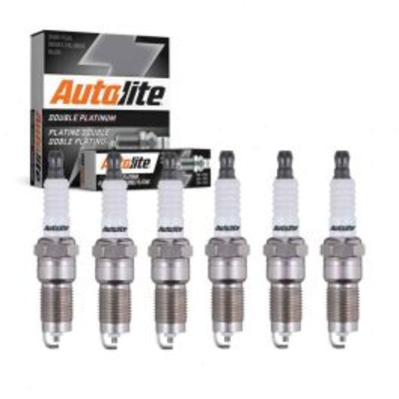 6 pc Autolite Double Platinum Spark Plug for 1998-2002 Ford E-250 Econoline
