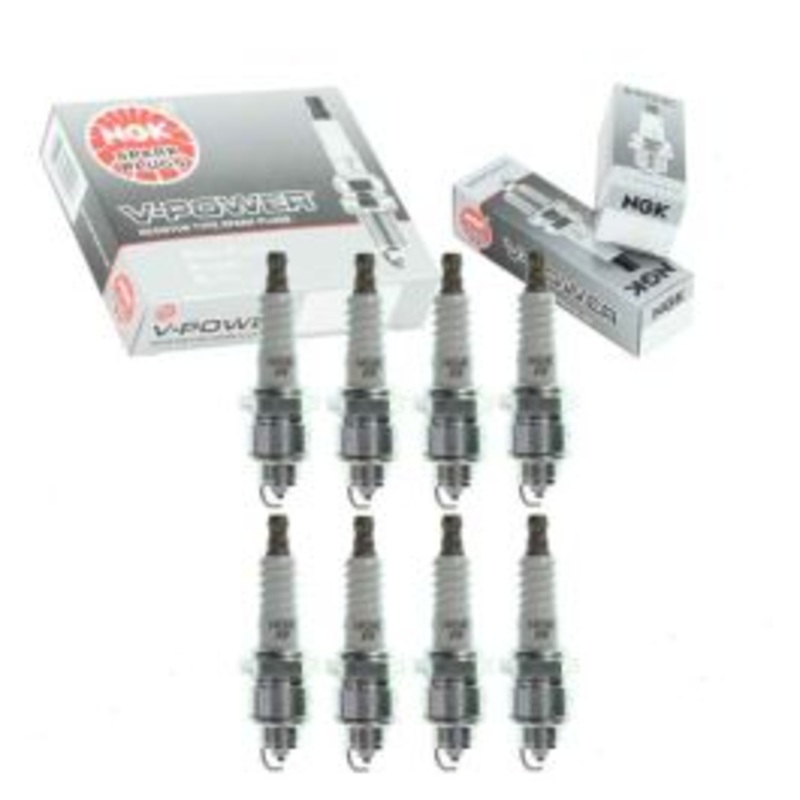 8 pc NGK V-Power Spark Plugs for 1975-1985 Oldsmobile Cutlass Salon 4.3L 5.0L 5.7L 6.6L 7.5L V8