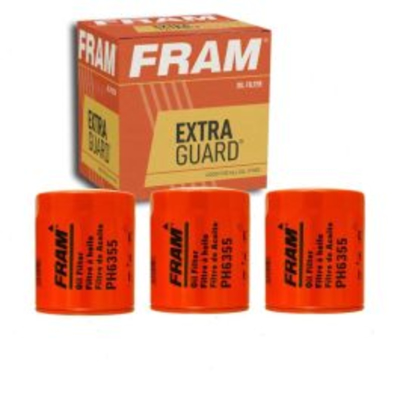 3 pc FRAM Extra Guard PH6355 Engine Oil Filters