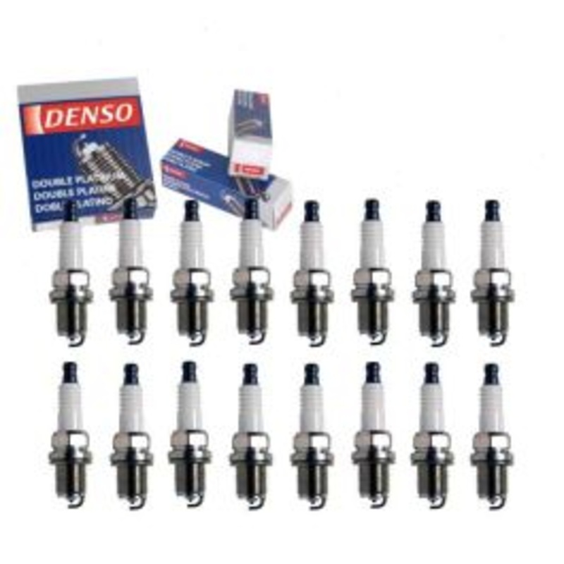 16 pc DENSO Double Platinum Spark Plugs for 1998-2002 Mercedes-Benz E430 4.3L V8