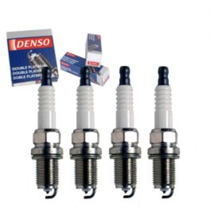 4 pc DENSO Double Platinum Spark Plugs for 1990-2003 Mazda Protege 1.5L 1.8L 2.0L L4