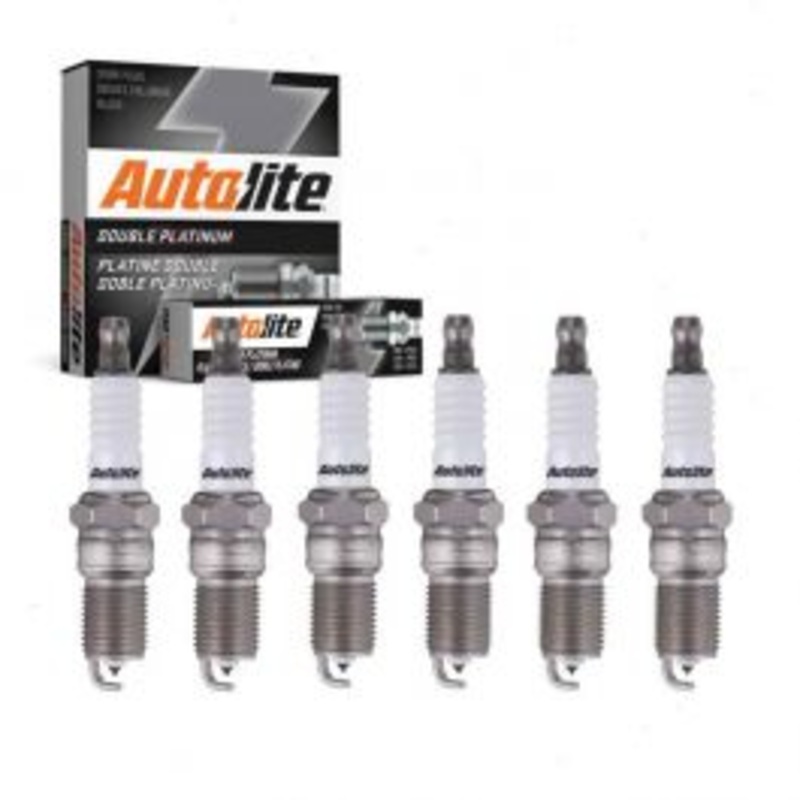 6 pc Autolite Double Platinum APP103 Spark Plug