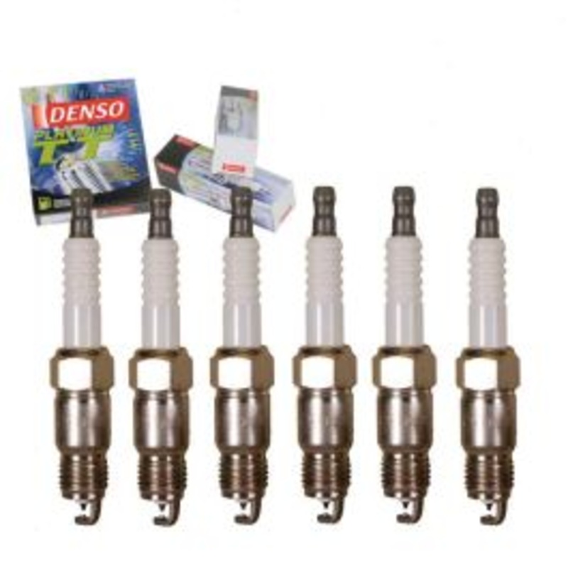 6 pc DENSO Platinum TT Spark Plugs for 1985-1995 Chevrolet G10 4.3L V6