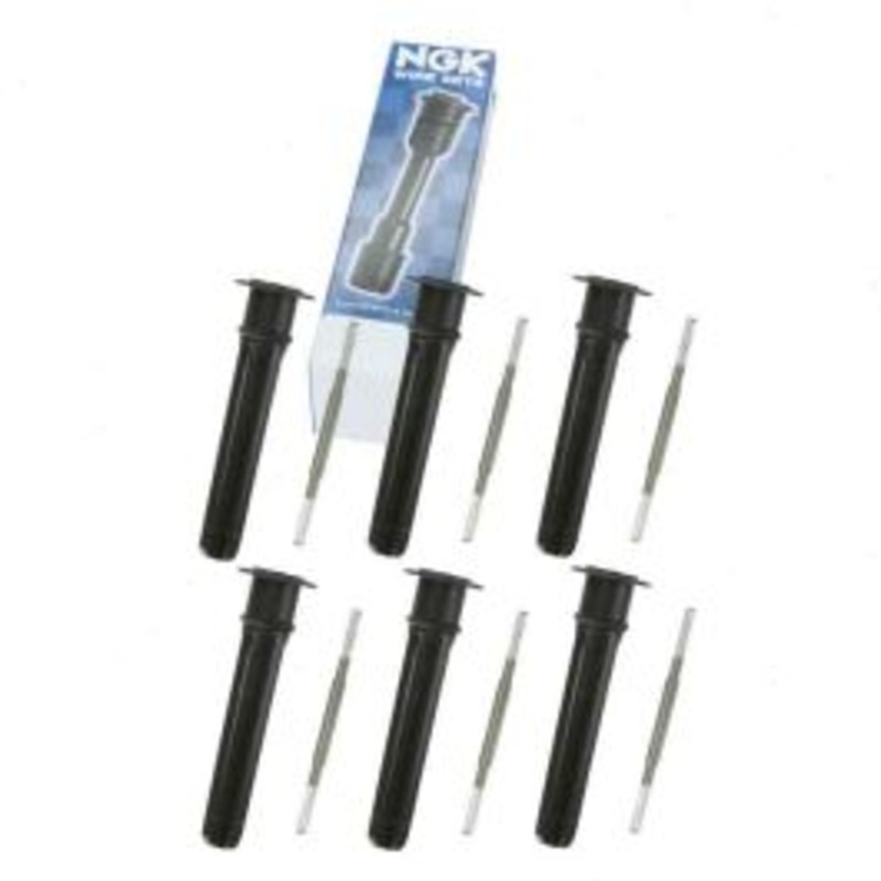 6 pc NGK Ignition Coil Boots for 2005 Dodge Magnum 2.7L 3.5L V6