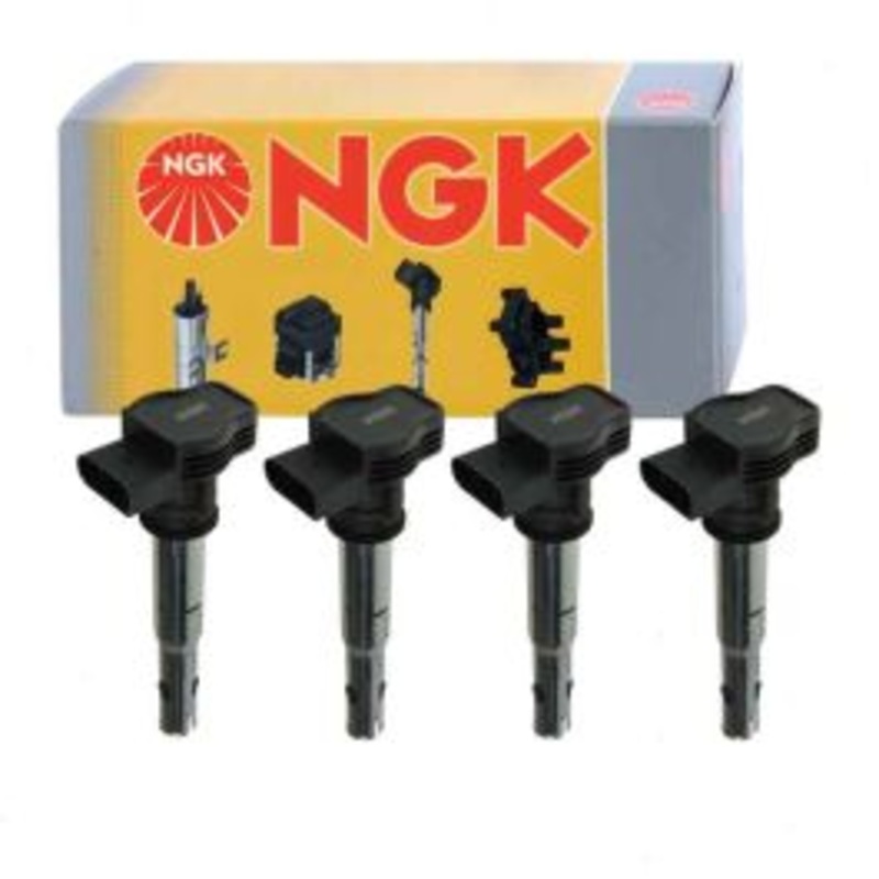 4 pc NGK Ignition Coils for 2005-2016 Audi A4 2.0L L4