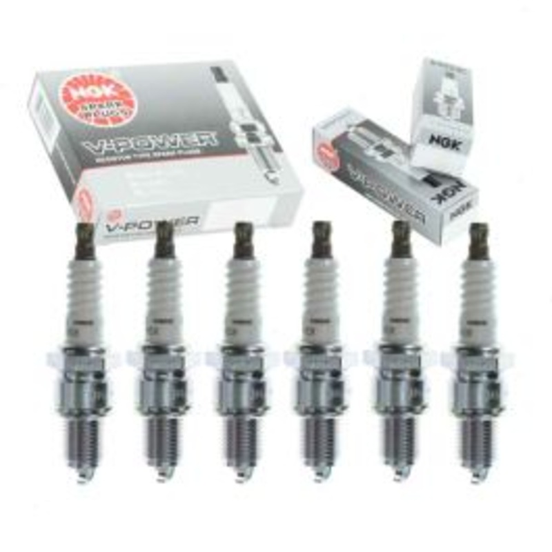 6 pc NGK V-Power Spark Plugs for 1970-1977 American Motors Hornet 3.3L 3.8L 4.2L L6