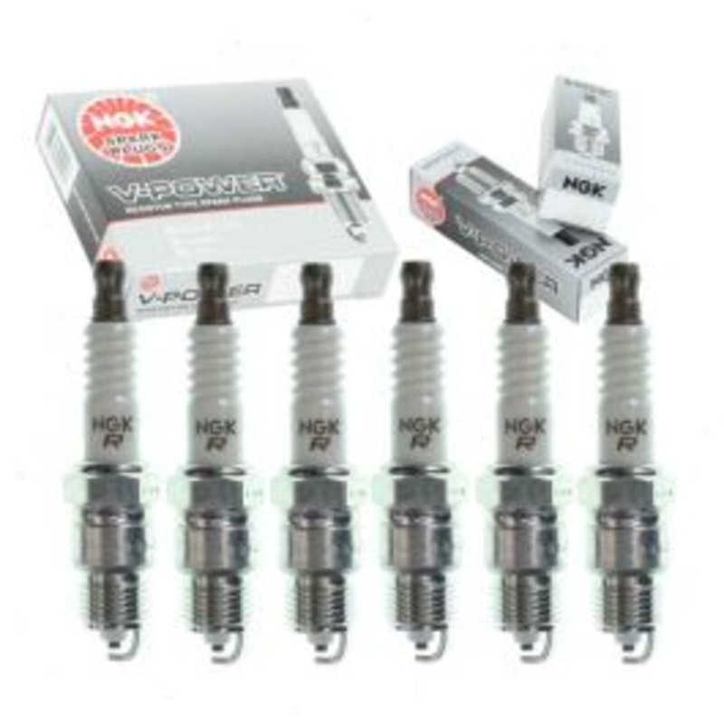 6 pc NGK V-Power Spark Plugs for 1971-1979 Chevrolet Nova 4.1L L6