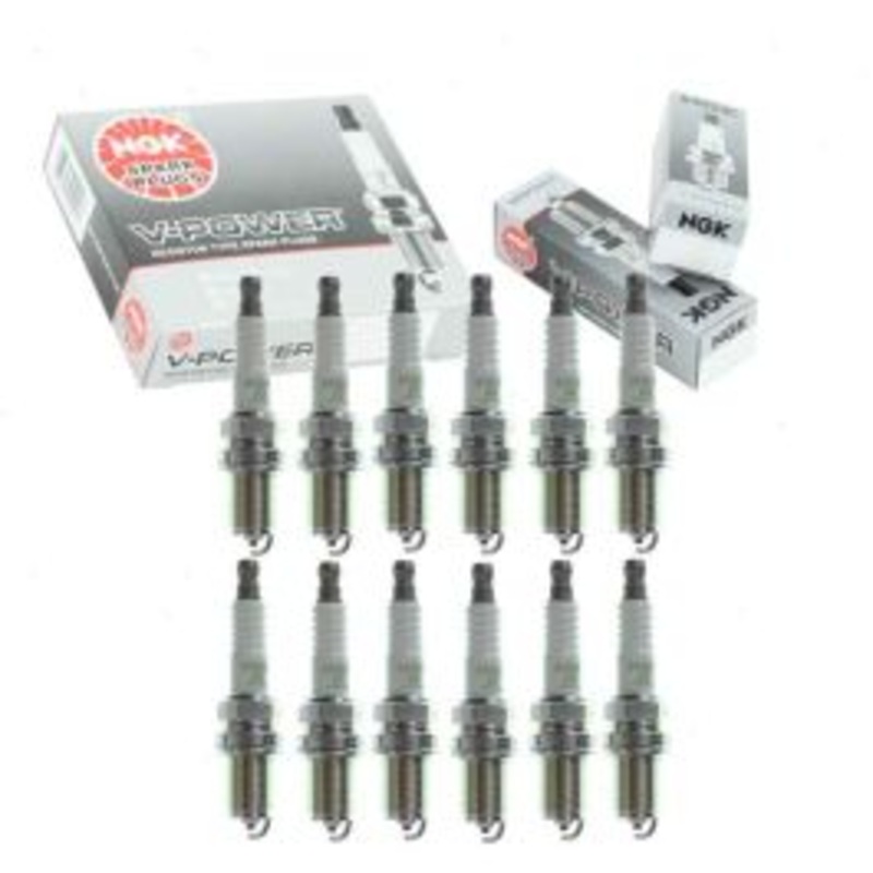 12 pc NGK V-Power Spark Plugs for 1998 Mercedes-Benz C280 2.8L V6