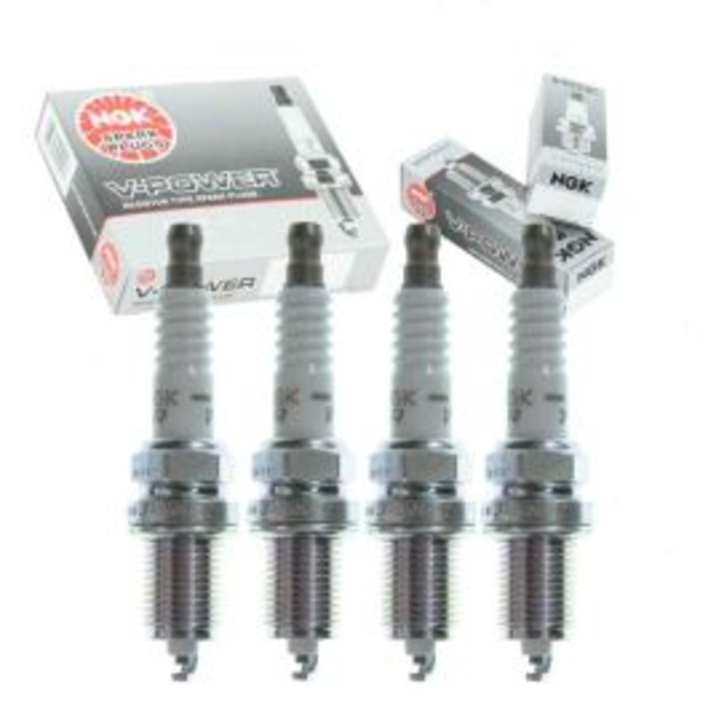 4 pc NGK V-Power Spark Plugs for 1996-2000 Plymouth Breeze 2.4L L4