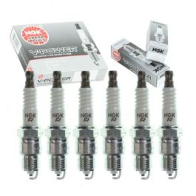 6 pc NGK V-Power Spark Plugs for 1971 Chevrolet G30 Van 4.1L L6