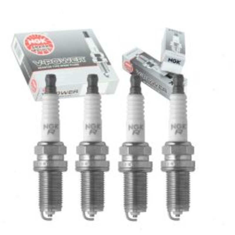 4 pc NGK V-Power 1119 LFR6A-11 S25 Spark Plugs
