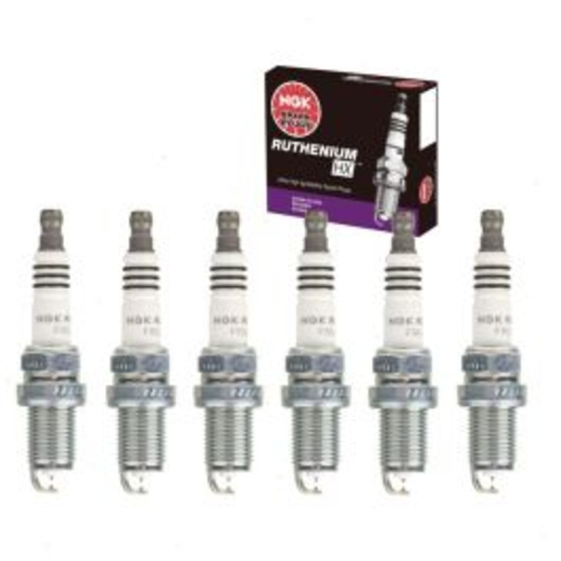 6 pc NGK Ruthenium HX Spark Plugs for 1997-2004 Isuzu Rodeo 3.2L V6