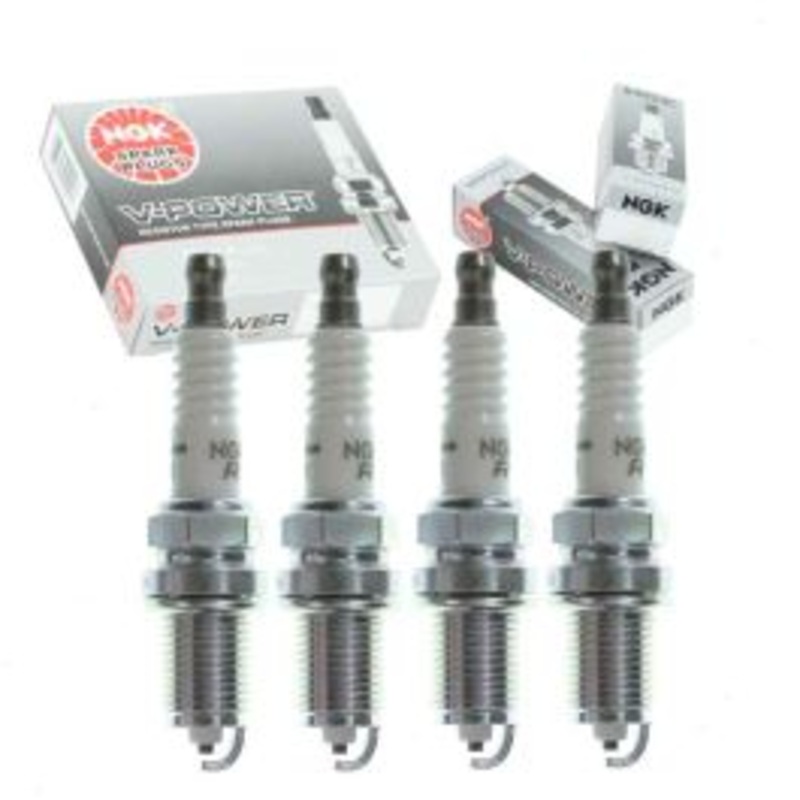4 pc NGK V-Power Spark Plugs for 1987 Oldsmobile Calais 2.3L L4
