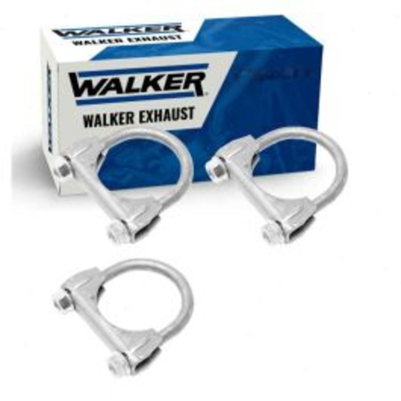 3 pc Walker Exhaust Clamps for 1989-1997 Ford Thunderbird 3.8L 4.6L 5.0L V6 V8